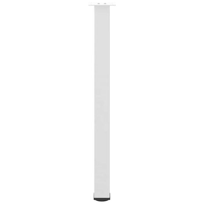 Bartischbeine 4 Stk. Weiß 90-92 cm Stahl