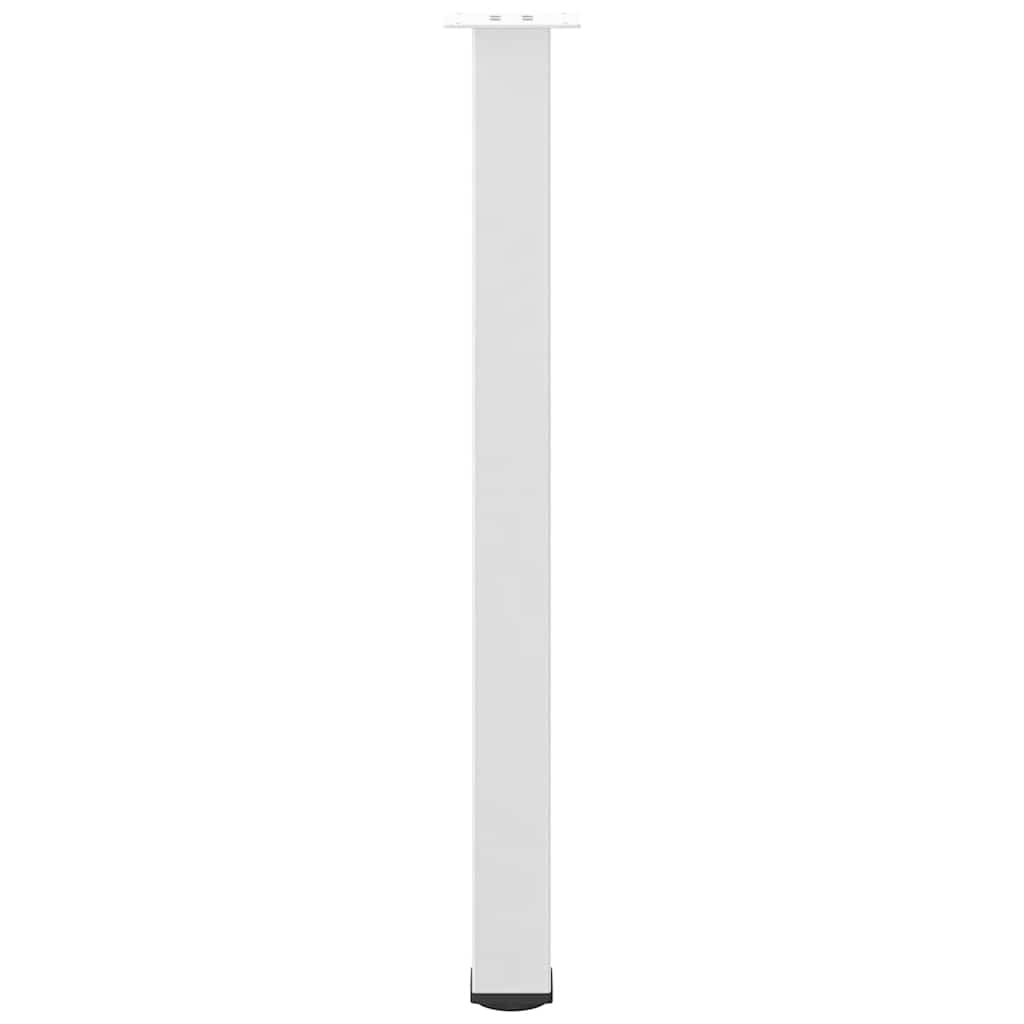 Bartischbeine 4 Stk. Weiß 100-102 cm Stahl