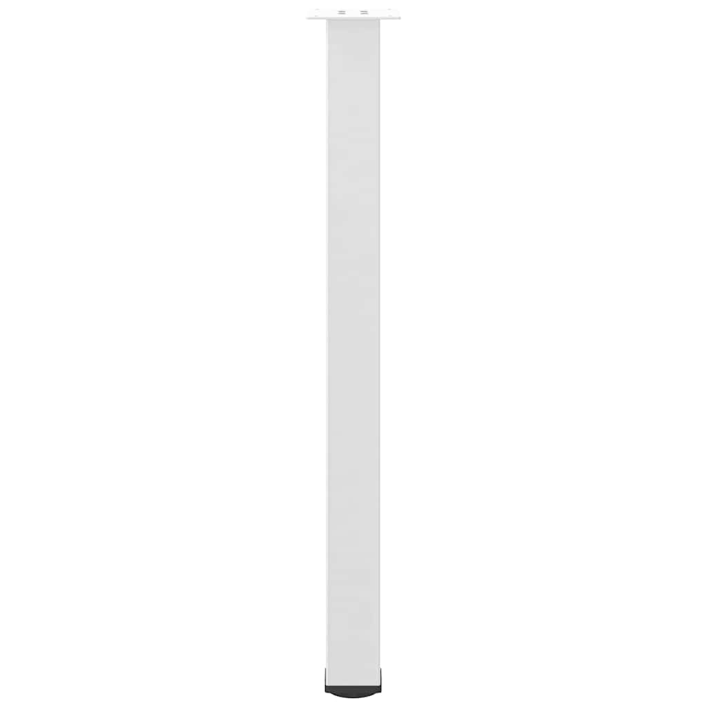 Bartischbeine 4 Stk. Weiß 100-102 cm Stahl