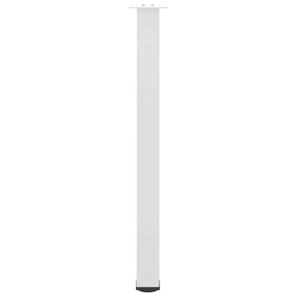 Bartischbeine 4 Stk. Weiß 100-102 cm Stahl