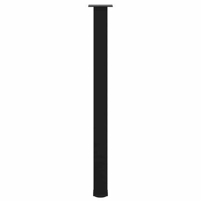Bartischbeine 4 Stk. Schwarz 110-112 cm Stahl