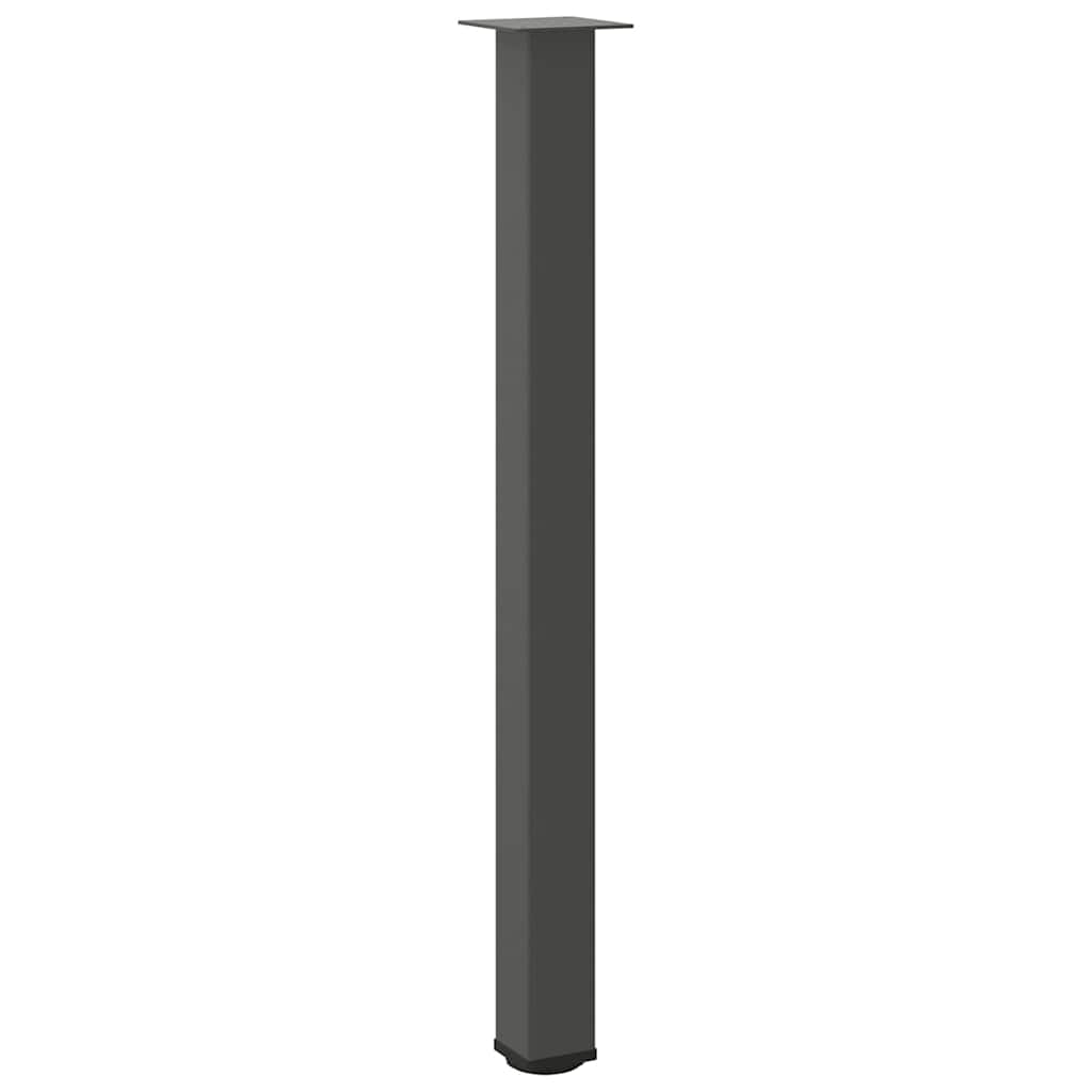 Bartischbeine 4 Stk. Anthrazit 110-112 cm Stahl