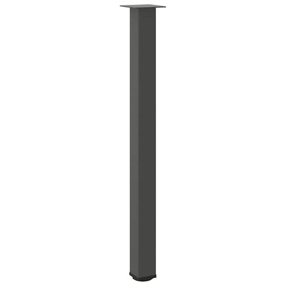 Bartischbeine 4 Stk. Anthrazit 110-112 cm Stahl