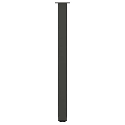 Bartischbeine 4 Stk. Anthrazit 110-112 cm Stahl