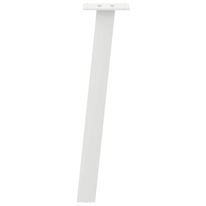 Couchtischbeine 4 Stk. Weiß 42 cm Stahl