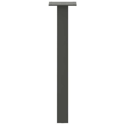 Couchtischbeine 4 Stk. Anthrazit 42 cm Stahl