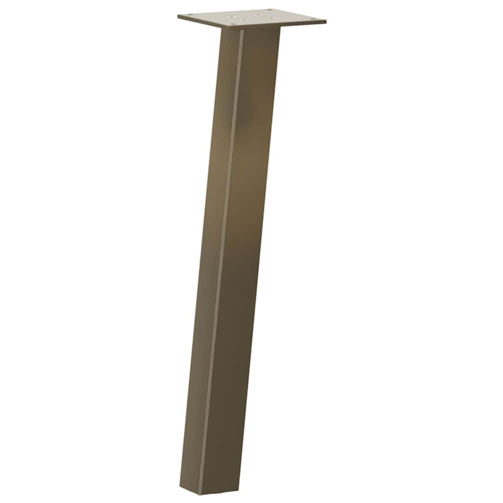 Coffee table legs 4 pcs. natural steel 42 cm steel