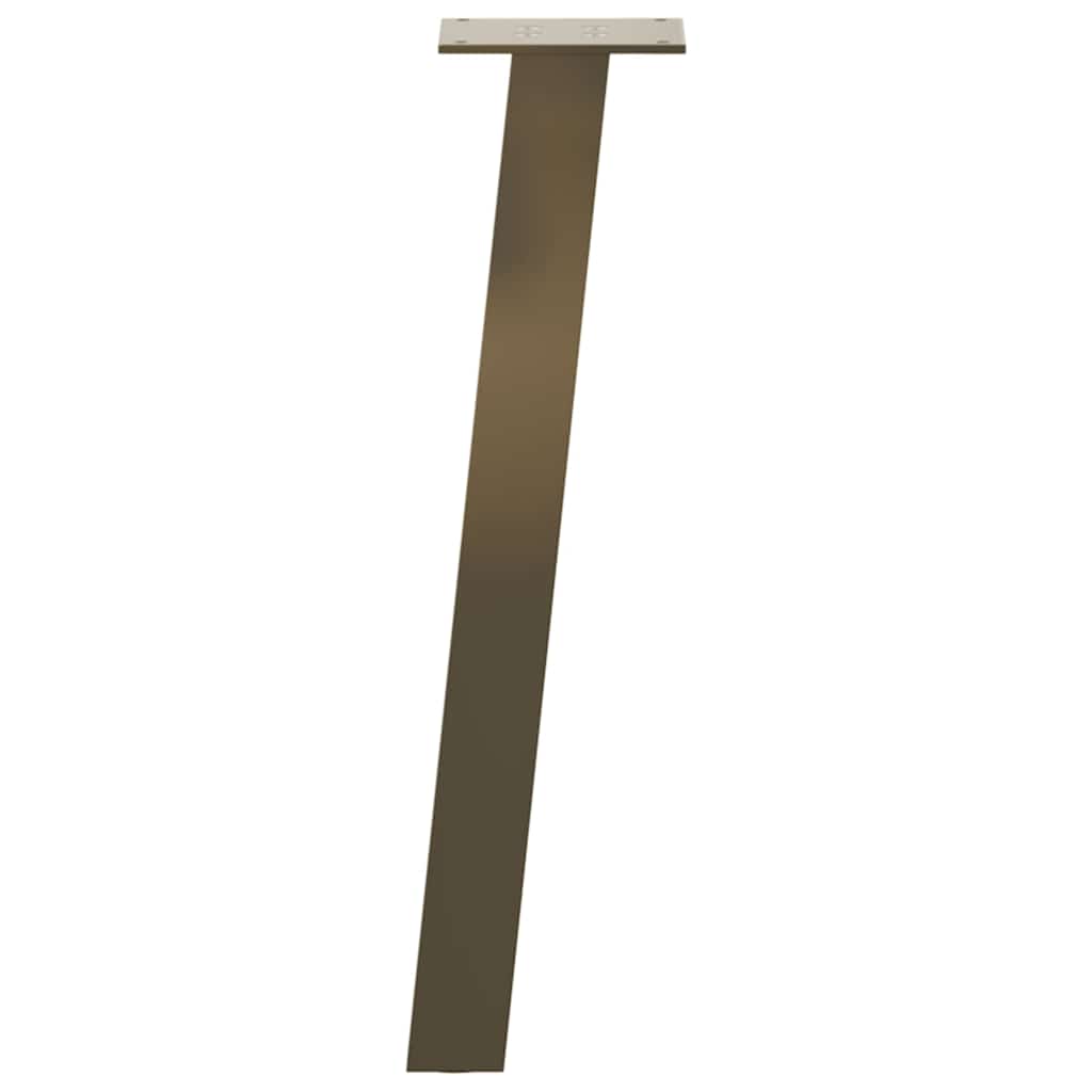 Coffee table legs 4 pcs. natural steel 42 cm steel