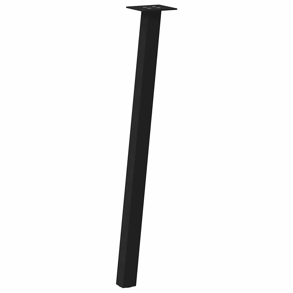 Konsolentischbeine 4 Stk. Schwarz 72 cm Stahl