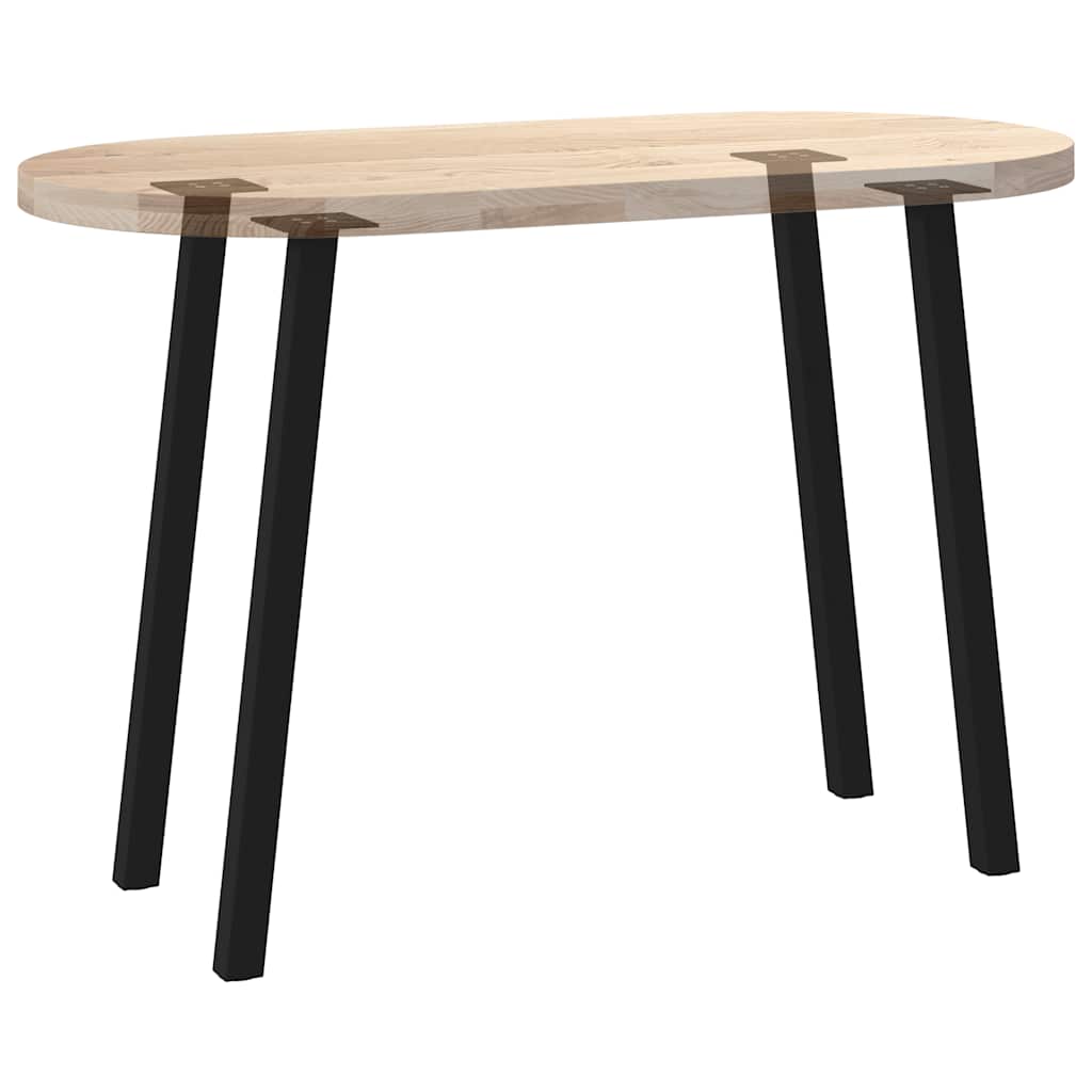 Konsolentischbeine 4 Stk. Schwarz 72 cm Stahl