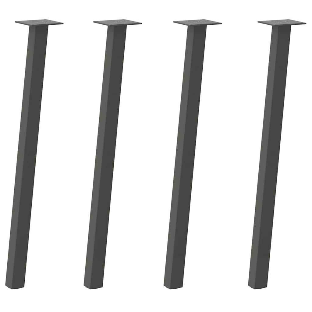 Konsolentischbeine 4 Stk. Anthrazit 72 cm Stahl