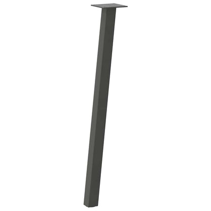 Konsolentischbeine 4 Stk. Anthrazit 72 cm Stahl