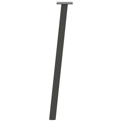 Konsolentischbeine 4 Stk. Anthrazit 72 cm Stahl