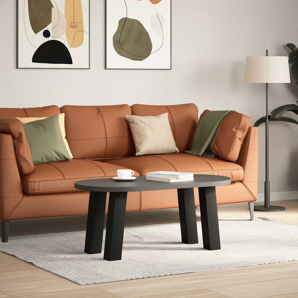 Pieds de table basse, 4 pièces, acier noir, 30 cm