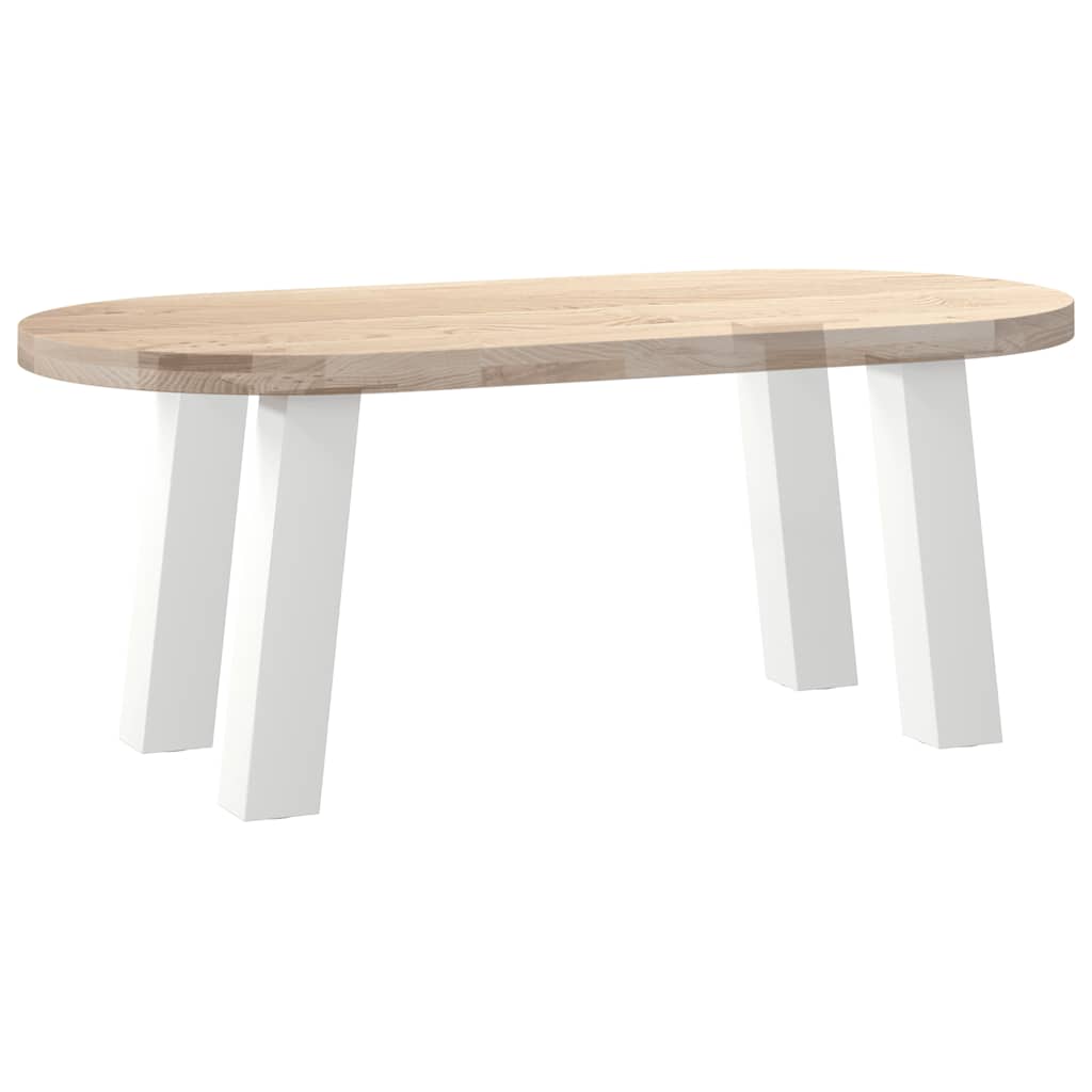 Pieds de table basse, 4 pièces, acier blanc, 30 cm