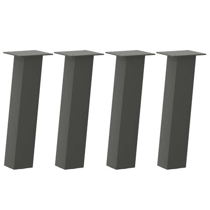 Couchtischbeine 4 Stk. Anthrazit 30 cm Stahl