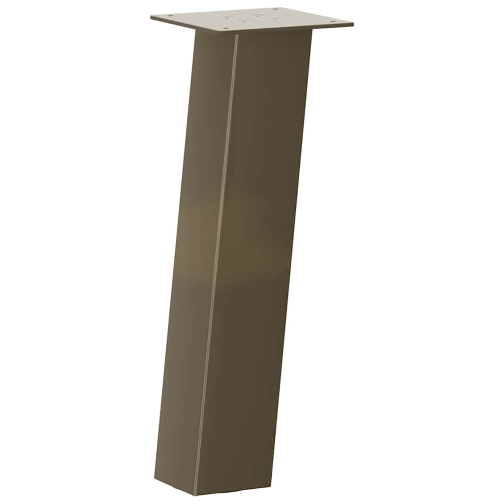 Coffee table legs 4 pcs. natural steel 30 cm steel