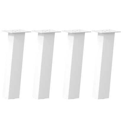 Couchtischbeine 4 Stk. Weiß 42 cm Stahl