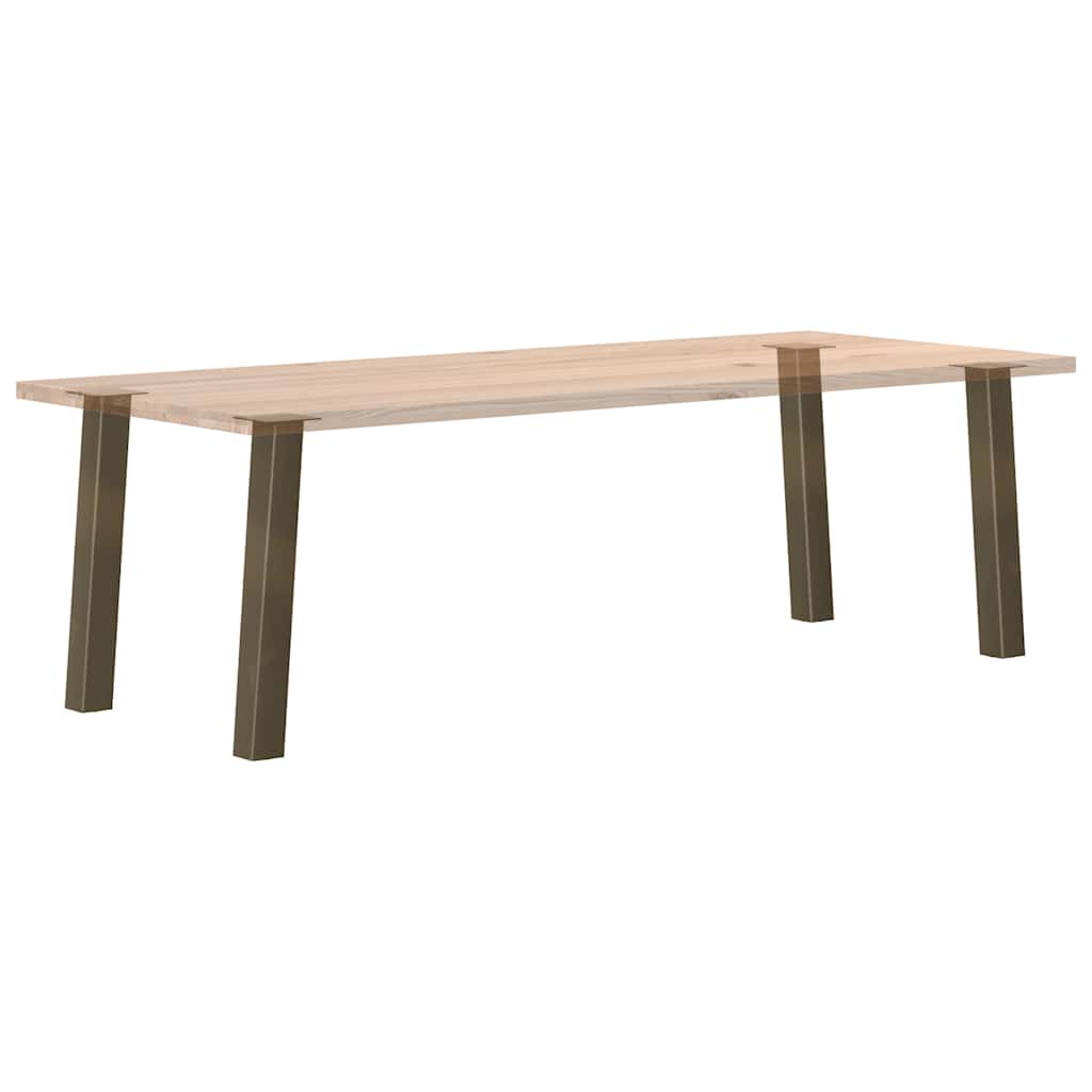 Konsolentischbeine 4 Stk. Naturstahl 72 cm Stahl