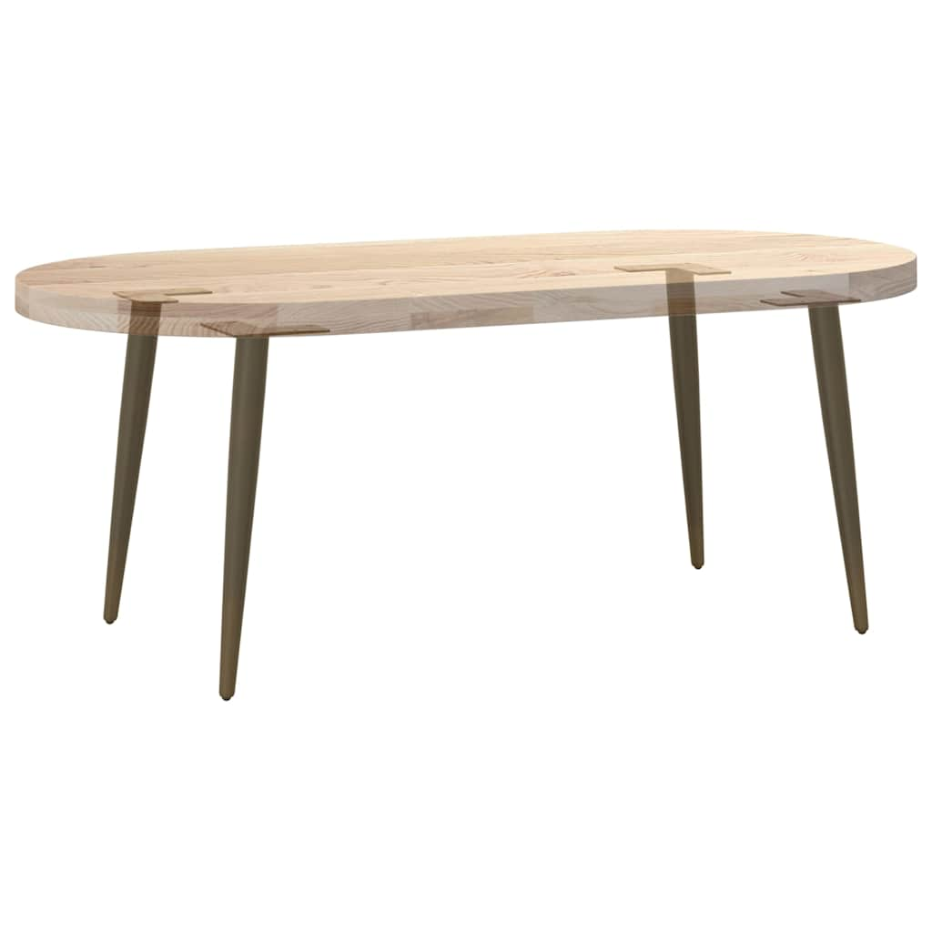 Couchtisch Beine Konische Form 4 Stück Naturstahl 30-31cm Stahl