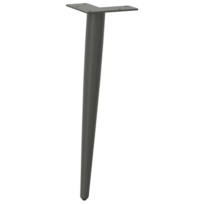 Couchtischbeine Konische Form 4 Stk. Anthrazit 42-43 cm Stahl