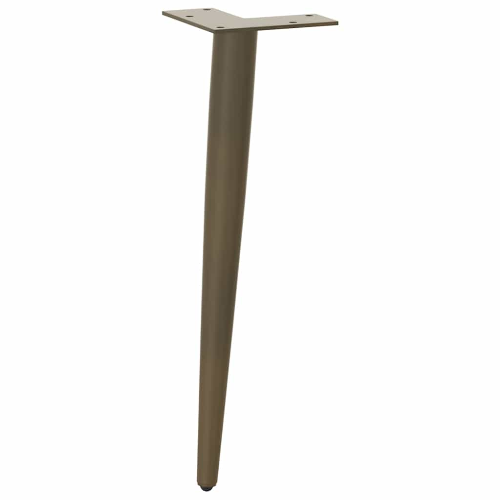 Couchtisch Beine Konische Form 4 Stück Naturstahl 42-43cm Stahl