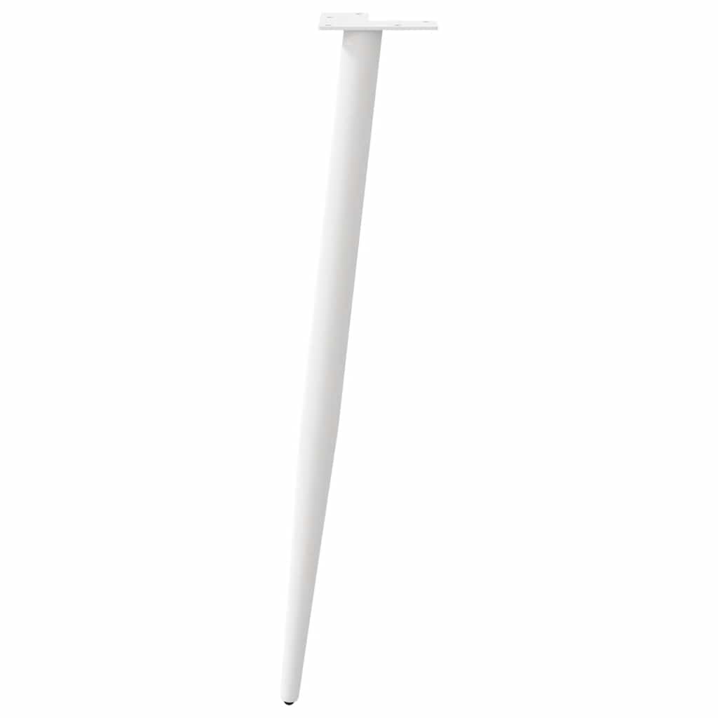 Konsolentischbeine Konische Form 4 Stk. Weiß 72-73 cm Stahl
