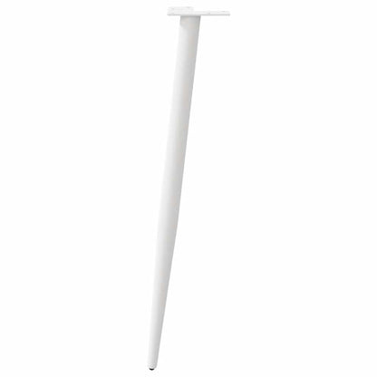 Konsolentischbeine Konische Form 4 Stk. Weiß 72-73 cm Stahl