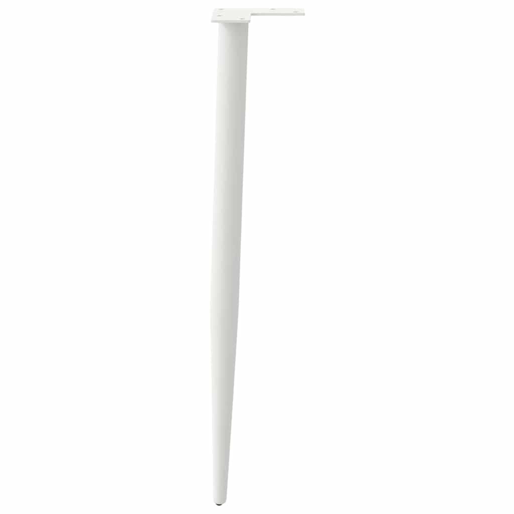 Konsolentischbeine Konische Form 4 Stk. Weiß 72-73 cm Stahl
