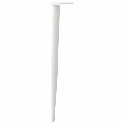 Konsolentischbeine Konische Form 4 Stk. Weiß 72-73 cm Stahl
