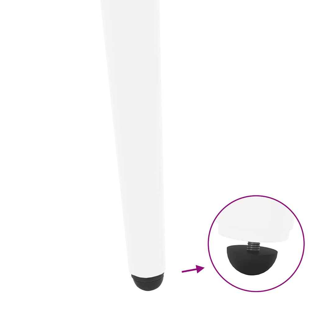 Konsolentischbeine Konische Form 4 Stk. Weiß 72-73 cm Stahl
