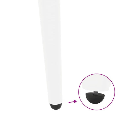 Konsolentischbeine Konische Form 4 Stk. Weiß 72-73 cm Stahl