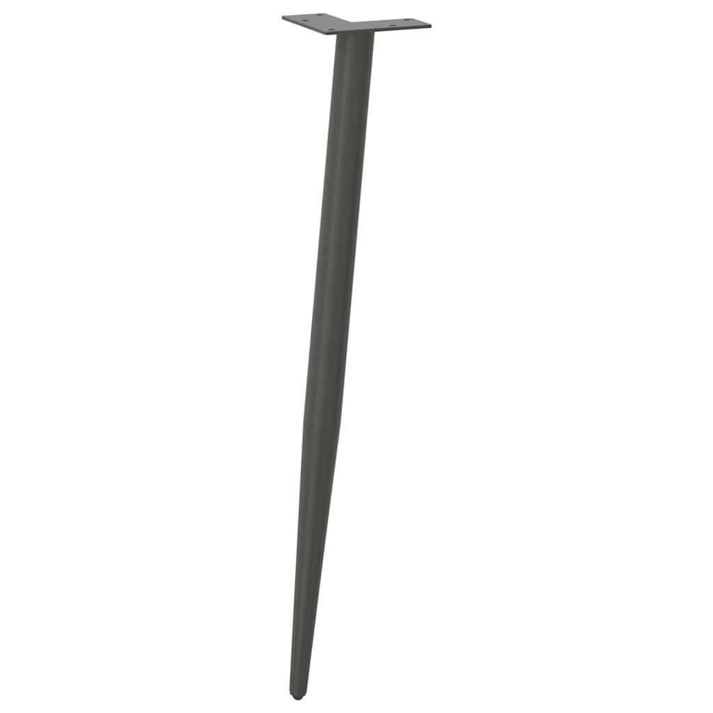 Konsolentischbeine Konische Form 4 Stk. Anthrazit 72-73 cm Stahl