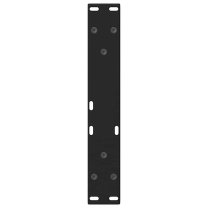 Couchtischbeine V-Form 2 Stück Schwarz 30x(30-31,3) cm Stahl