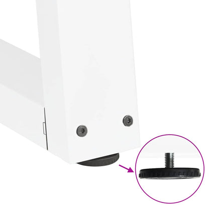 Couchtischbeine V-Form 2 Stück Weiß 30x(30-31,3) cm Stahl
