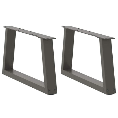 Couchtischbeine V-Form 2 Stück Anthrazit 50x(30-31,3) cm Stahl