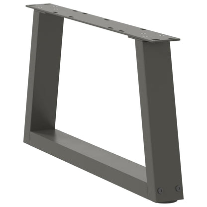 Couchtischbeine V-Form 2 Stück Anthrazit 50x(30-31,3) cm Stahl