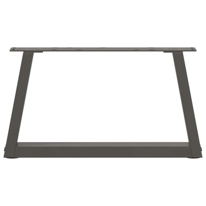 Couchtischbeine V-Form 2 Stück Anthrazit 50x(30-31,3) cm Stahl