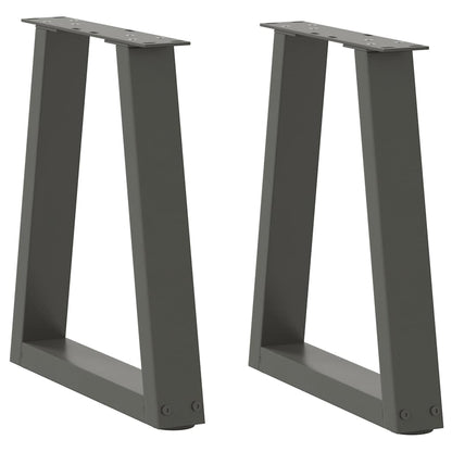 Couchtischbeine V-Form 2 Stück Anthrazit 28x(42-43,3) cm Stahl