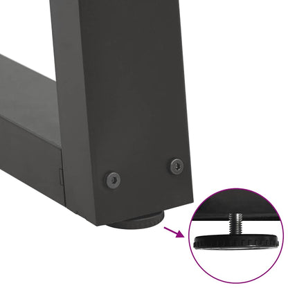 Couchtischbeine V-Form 2 Stück Anthrazit 38x(42-43,3) cm Stahl