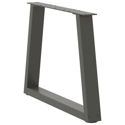 Couchtischbeine V-Form 2 Stück Anthrazit 50x(42-43,3) cm Stahl