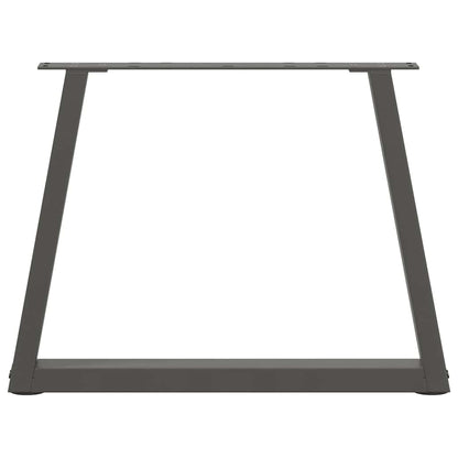Couchtischbeine V-Form 2 Stück Anthrazit 60x(42-43,3) cm Stahl