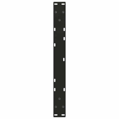 Couchtischbeine V-Form 2 Stück Schwarz 70x(42-43,3) cm Stahl