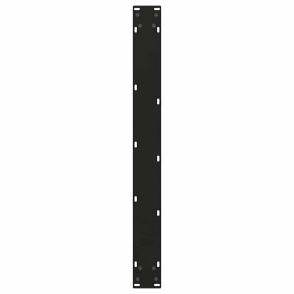 Esstischbeine V-Form 2 Stück Schwarz 80x(72-73,3) cm Stahl