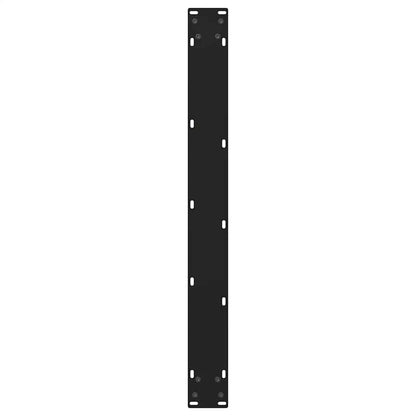 Esstisch Beine V-Form 2 Stück Schwarz 100x(72-73,3) cm Stahl