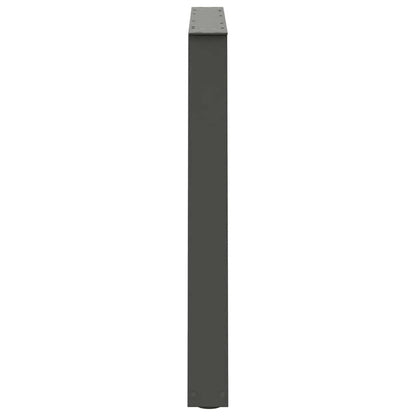 Esstisch Beine V-Form 2 Stück Anthrazit 100x(72-73,3) cm Stahl