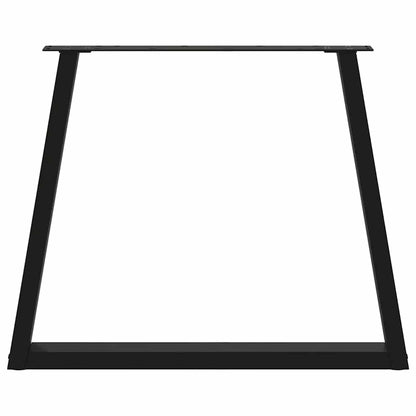 Esstisch Beine V-Form 3 Stück Schwarz 70x(72-73,3) cm Stahl