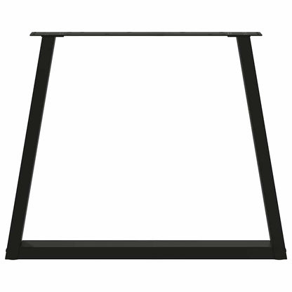 Esstisch Beine V-Form 3 Stück Schwarz 80x(72-73,3) cm Stahl