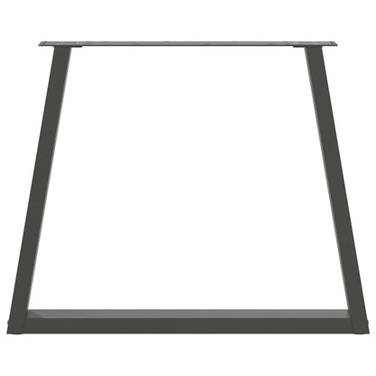 Esstisch Beine V-Form 3 Stück Anthrazit 80x(72-73,3) cm Stahl