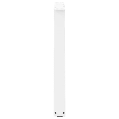Esstischbeine V-Form 3 Stück Weiß 90x(72-73,3) cm Stahl